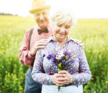 old couple outdoor